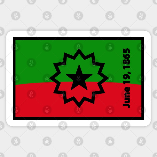 ALKEBULAN - JUNETEENTH 1865 RBG Sticker by DodgertonSkillhause